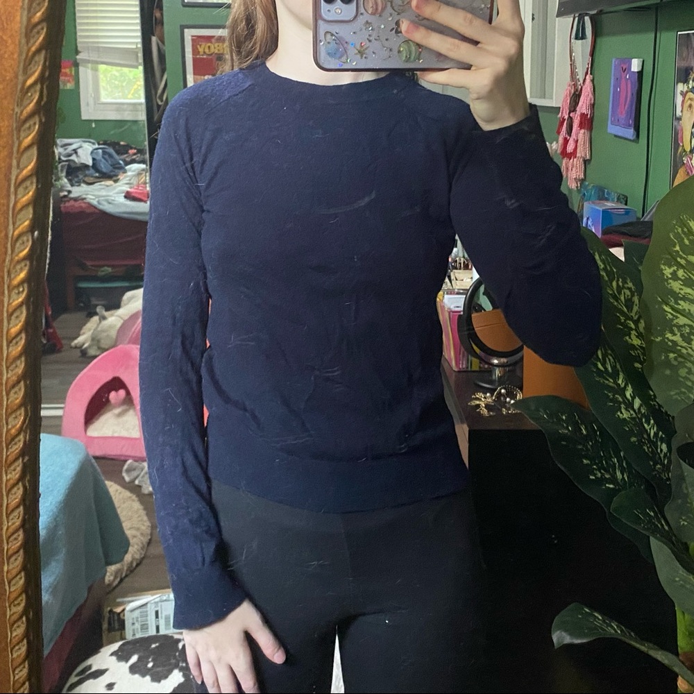 H&M navy blue top